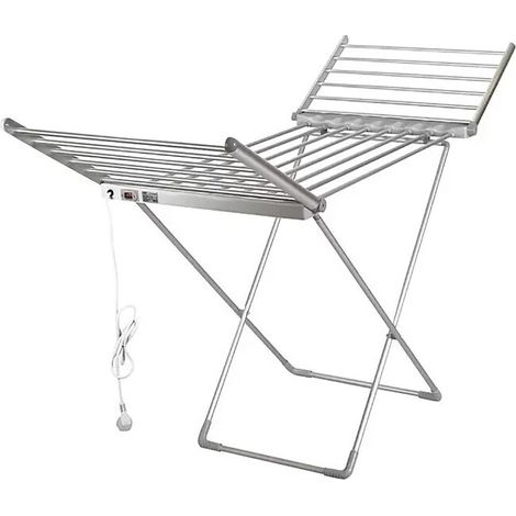 Stendibiancheria Elettrico Pieghevole Fulmo 94 x 54 x 70 cm 230 W (1/5)