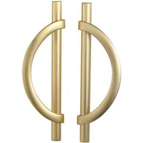 6 Pièces Poignee de Meuble Cuisine Doré 96mm Alliage de zinc Poignées Meubles avec Vis, pour Bureaux, Tiroirs, Armoires, Placard (1/4)