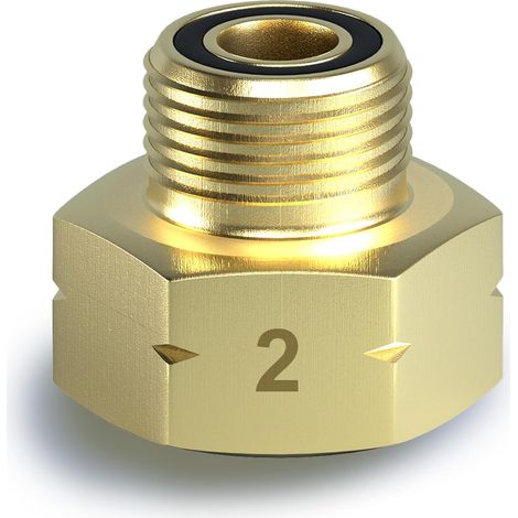 Adaptateur de Gaz n° 2 Europe en Laiton pour Bouteille de Gaz (1/5)