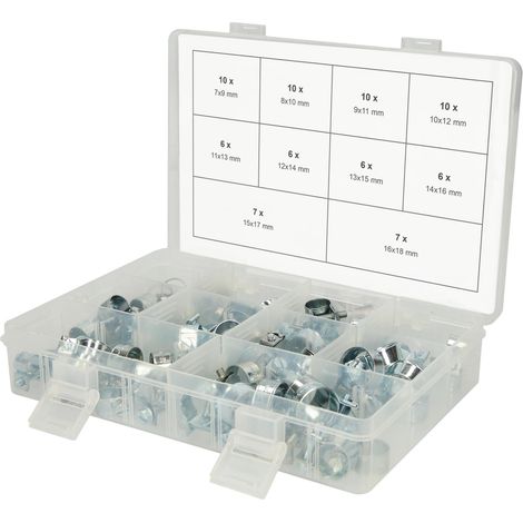 Kstools Abrazaderas mini transparentes 78 piezas (1/4)