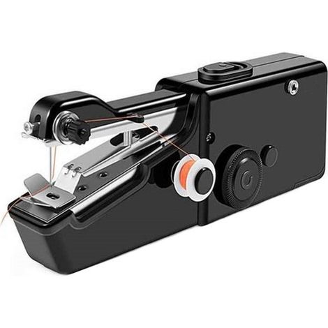 Máquina de coser manual, mini máquina de coser eléctrica portátil con accesorios de costura, adecuada para ropa, cortinas, manualidades, etc. (1/5)