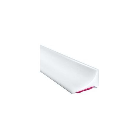 39Inch/1M Blanc Barriere Douche et Système de Rétention Silicone,Anti Débordement Seuil de Douche Barrage Barre D'eau en Caoutchouc Autocollante,Joint Porte Etanche pour Sol de Salle de Bain (1/4)