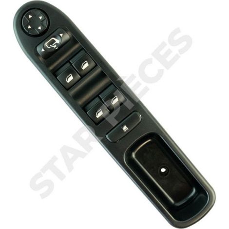 Commande lève vitre pour Peugeot 207 et 207+ (2006-2014) avant gauche (côté conducteur) (5 portes) 6554QG (1/5)