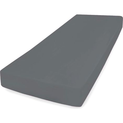 Lenzuolo jersey PREMIUM con gomma 180x190, 180x200x20, graphite45, MATEX (1/5)