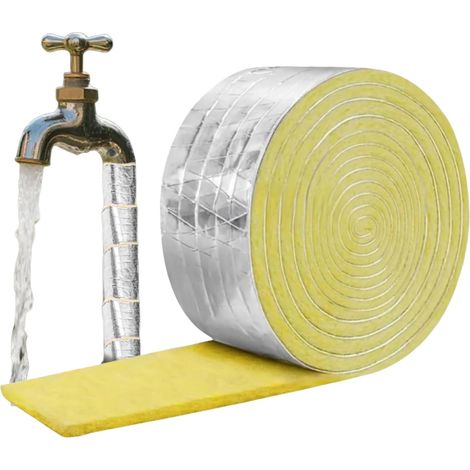 Isolation Pour Tuyaux D'eau 10 m de Protection Ignifuge - Enroulement pour Tuyaux,Pour Maison Sous-sol Toit Mur HVAC AC Air Eau Chaude Distribution Hiver Extérieur (1/5)