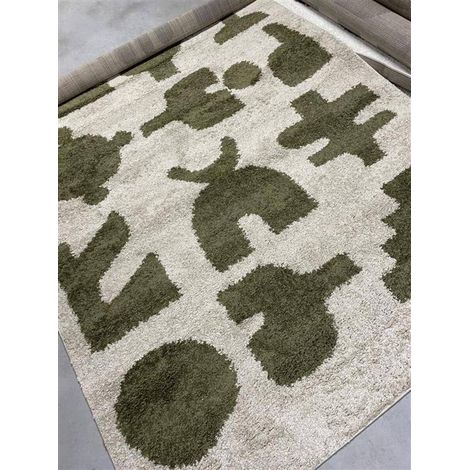 Tappeto nyero rettangolare 160x230 cm verde - Atmosphera créateur d'intérieur (1/2)