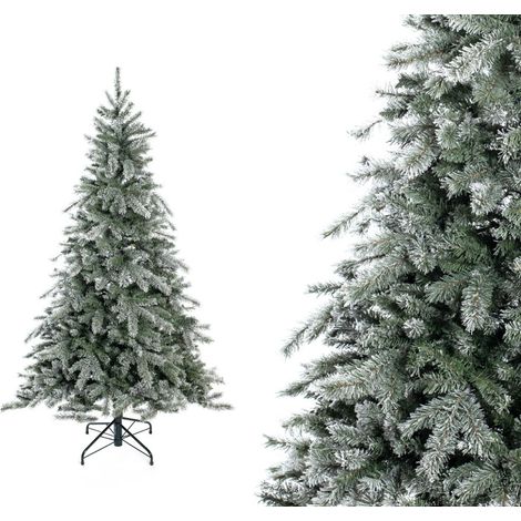 Evergreen Sapin de Noël artificiel Frost épicéa incl. neige artificielle Blanc 180 cm (1/5)