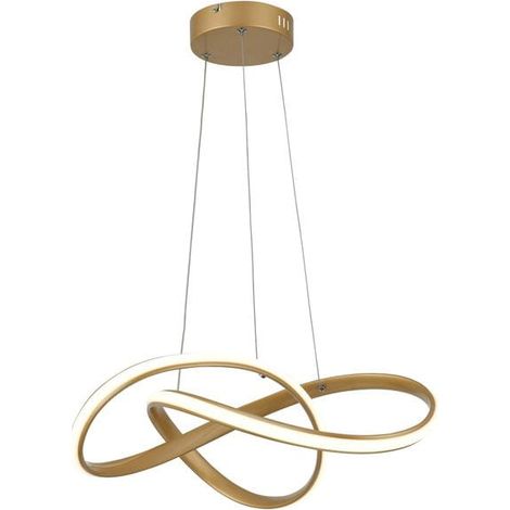 Suspension moderne rose doré Hannah LED 36W Ø50 Reality
