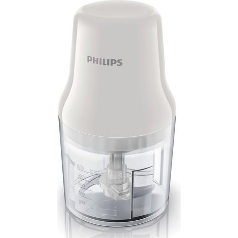 Philips HR1393-00 Daily Collection Tritatutto Easy Press 450 W 0,7Lt Trasparente-Bianco (1/5)