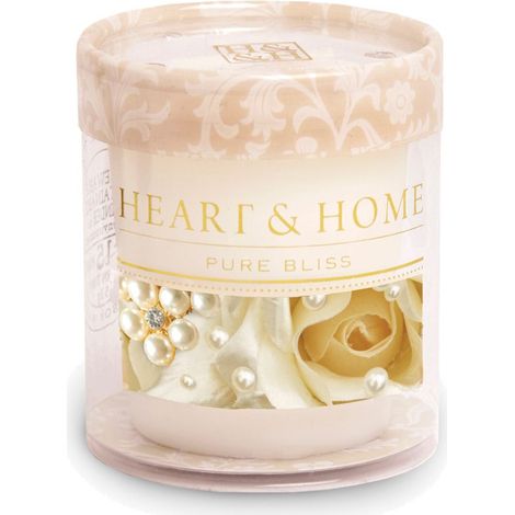Petite bougie heart and home bouquet de perles