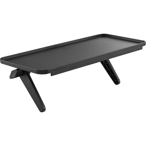 Étagère Pour Écran TV - 1 Unité - Métal Noir - Support Décodeur Et Haut-Parleur - Bureau Et Salon - Compatible Épaisseur 18 Mm (1/5)
