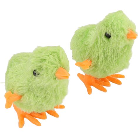 Jouet poussin mécanique, 10 pièces, mignon, amusant, coloré, en peluche, à remonter, pour chats, chatons, tout-petits (1/5)