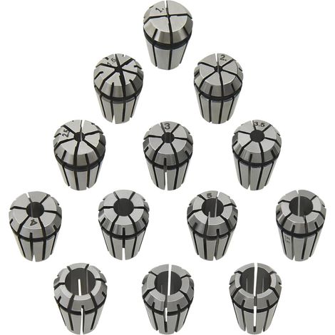 vidaXL ER11 Collets 13 pcs Turning Tool Set