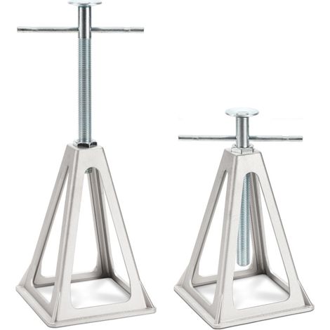 SWANEW Cavalletti con cremagliera Stampelle 1000kg camper supporto cric 2 pezzi (1/5)