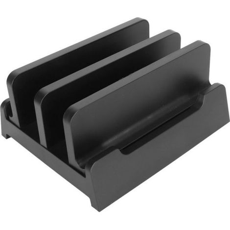 Support PC Portable Vertical Réglable, Double Berceau Compact Compatible Dell Lenovo HP Jusqu'à 17,3 Pouces (1/5)