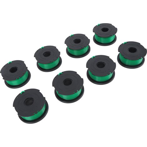 Packung mit 8 Spulen selbstnachladender 0,080-Zoll-Trimmerschnur aus Nylon für SF080 Freischneider, Ersatz-Trimmerkopf (1/5)