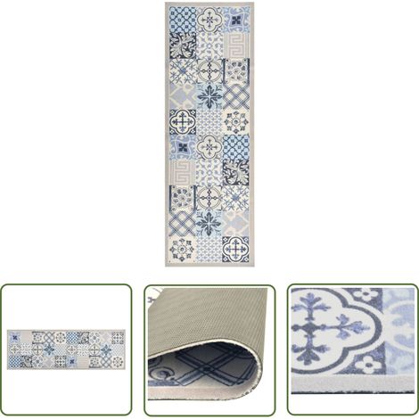 INLIFE Tapis de sol de cuisine lavable Mosaïque 45x150 cm (1/5)