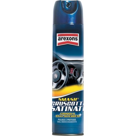 Bomboletta Spray per Cruscotti Auto Satinato AREXONS per Interni plastica 600ml