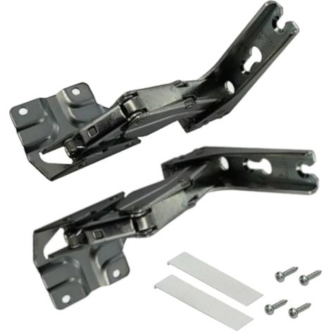 Trade-Shop 2er Set Kühlschrankscharnier Türscharnier oben unten ersetzt Hettich 3307 5.0 3NH24 3704 5.0 0124R 41,5, 330750, 370450