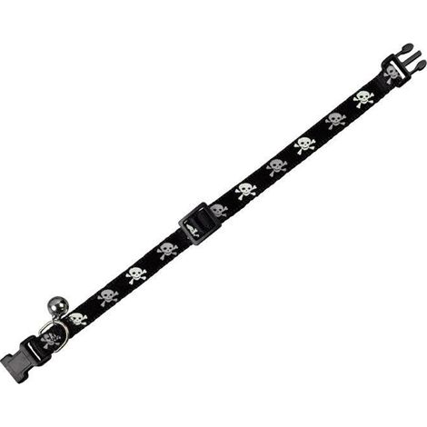Nobby Katzenhalsband Totenkopf schwarz Halsband