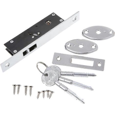 Verrou de porte coulissante en alliage d'aluminium durable 2024, verrou à crochet en forme de croix pour porte de service