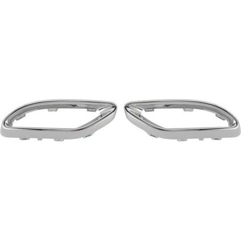 SJLERST Couvercle d'embout d'échappement chromé brillant, garniture de remplacement pour mercedes-benz A B C E GLC classe cls W177 W247 W205 W213 X253 C257 (1/5)
