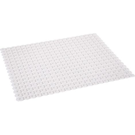 EDA – Tapis fond d'évier blanc cérusé 41 cm – Protection contre rayures et chocs – Plastique résistant pour cuisine moderne (1/4)