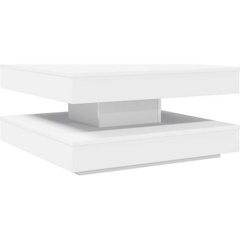 Maison Exclusive - Table basse rotative à 360 degrés blanc 70x70x34,5 cm