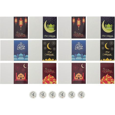 Grußkartensets zum Eid al-Fitr, Feiertagsgrußkarten, Grußkarten mit Segensbotschaft – 15,00 x 11,00 x 0,20 cm (1/3)