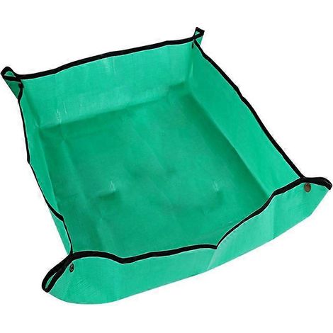 Tapis de Rempotage de Plantes Imperméable, Nappe de Repiquage pour Jardinage Intérieur et Extérieur, Protection de Table Anti-Saleté, Lot de 2, Vert, 50x50cm (1/5)