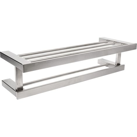 MEDICLINICS AI1423CS Estante Porta Toallas de Acero Inox AISI 304 Satinado - ref: AI1423CS