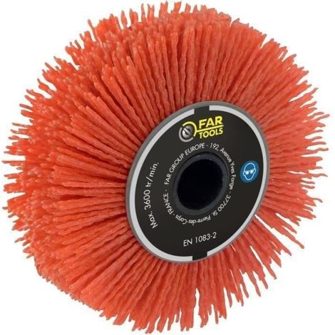Vermessingte Drahtbürste FAR TOOLS Ø 120 mm L 20 mm - 110899 (1/2)
