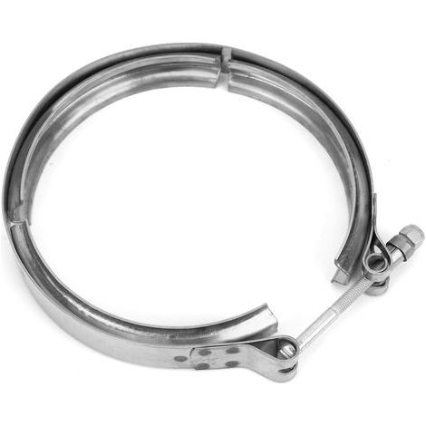 Collier de Serrage à Bande en V D'échappement, Collier de Serrage pour Turbocompresseur 186917 en Acier Inoxydable adapté pour Cummins 855 Turbo Bride à Bande en V 140-150 Mm. (1/5)