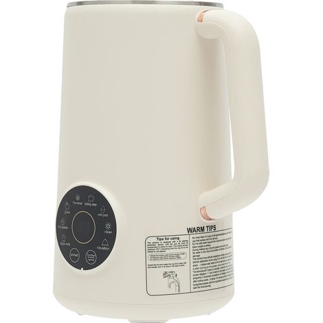 Frullatore per latte di soia, acciaio inox 304, 10 lame, avorio (1/2)