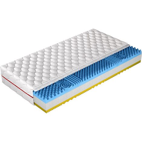 Matelas ComfiDream Profi , Mousse de polyuréthane, Deux niveaux de fermeté, À deux côtés, Respirant, 7 matelas à 7 zones de dureté (1/5)