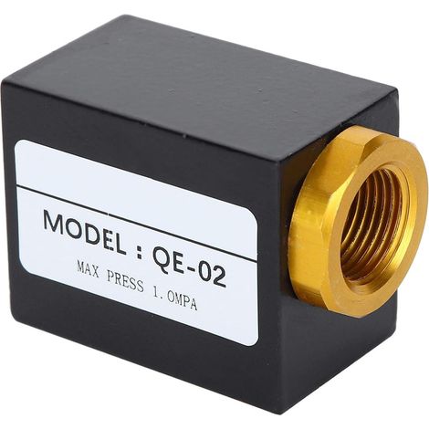 Vanne pneumatique, vanne de contrôle d'échappement rapide en alliage d'aluminium durable 1/4 " (1/5)