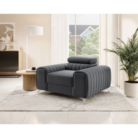 Sessel Designersessel ELENI Stoff Monolith Graphit (1/5)