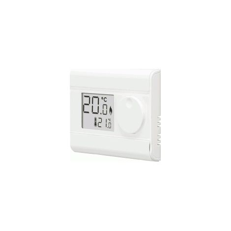 Thermador – Thermostat filaire digital pour radiateur électrique – Écran large pour lisibilité optimale – Réglage facile avec bouton rotatif