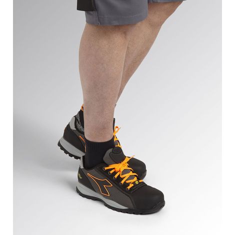 Chaussures de sécurité basses noir-orange DIADORA UTILITY GLOVE NET LOW PRO S1PL FO SR HRO ESD - 181122 C8321 44