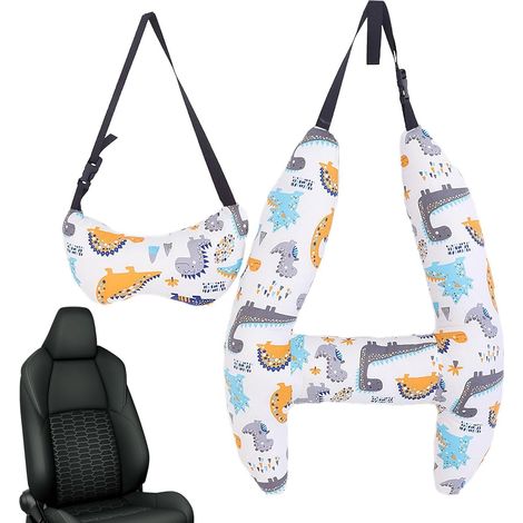 Support de sommeil pour Coussin de siège doux respirant pour la tête et le cou Soutien intérieur de voiture pour le sommeil pour les voyages en voiture, trajets quotidiens longue (1/5)