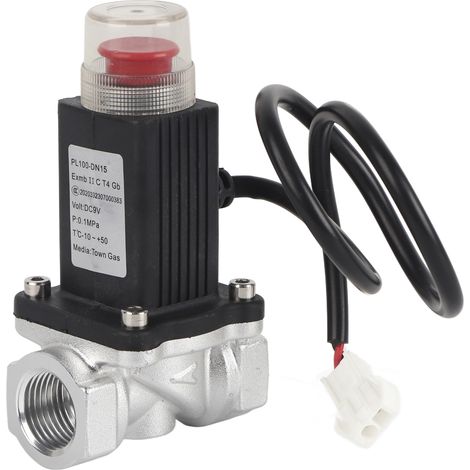 Électrovanne électrique 12V, interrupteur de gaz pour pipeline, fonte d'aluminium pour usine domestique (1/5)
