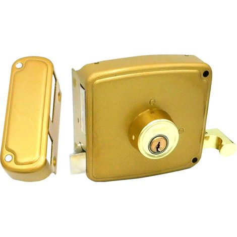 Crs02 Abdeckschloss rechts 60 x 120 mm lackiert Gold