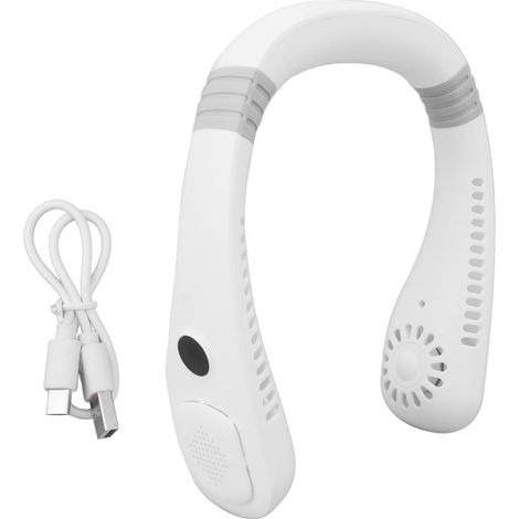 Leichter, leiser, tragbarer Ventilator ohne Rotorblätter, Mini-Elektroventilator, wiederaufladbar, LED-Digitalanzeige, blattloser Ventilator für Sport (1/5)