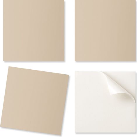 Azulejos decorativos adhesivos para una r谩pida renovaci贸n de pared, color beige, 20x20x20 cm