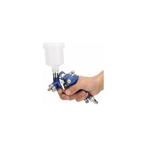 (0.8mm)Aérographe Polyvalent Ensemble Voiture Pistolet à Peinture à l'huile pneumatique gravité aérographe européen Type connecteur (1/5)