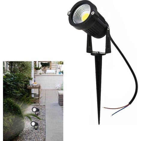 Faretto Led 5 W Luce Bianca Proiettore Picchetto Da Terra Giardino  Es06-nf (1/4)