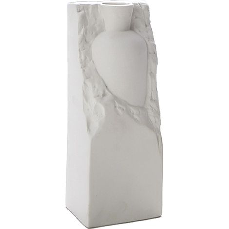 YCSQ5224, mattweiße Keramikvase, moderne minimalistische Blumenvase für Trockenblumen und Gestecke (1/5)