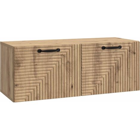 vidaXL Mobile Porta TV da Muro Rovere Artigianale 78,5 x 31 x 30