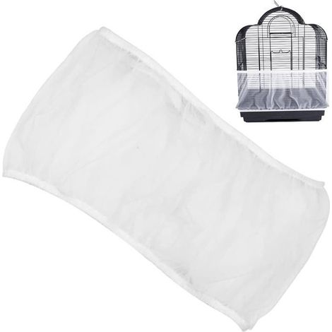 Oiseau à Cage En Nylon, Filet De Protection Pour Cage à Oiseaux, Cage Oiseaux Maille Blanc