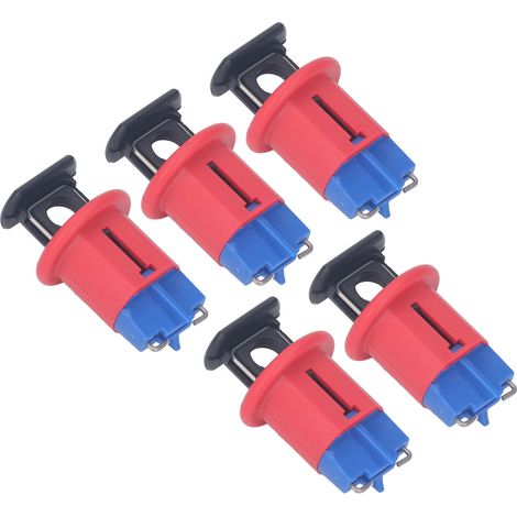 Dispositif de verrouillage de disjoncteur (lot de 5) : goupille de verrouillage pour interrupteur miniature standard, pour verrouillage électrique. (1/5)